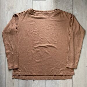 Uniqlo Tan Long Sleeve Shirt Women’s